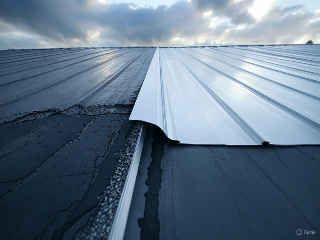 Environmental Impact on Asphalt and Metal Roof